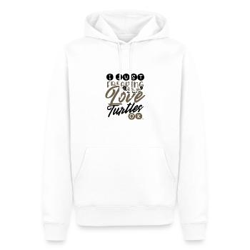 Turtle Lover Geschenkidee Just Freaking Love Turtles - Männer Premium Bio Hoodie - Weiß - Vorne - Nico (187cm)