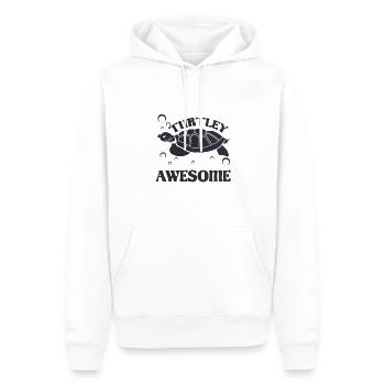 Mignon Turtley Awesome Turtle Lover Idée cadeau - Sweat à capuche Premium bio Homme - blanc - Devant - Nico (187cm)