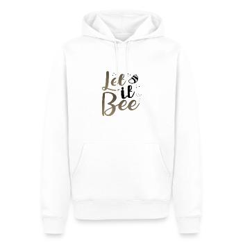 Abeille mignonne Let it Bee Apiculteur Idée cadeau - Sweat à capuche Premium bio Homme - blanc - Devant - Nico (187cm)