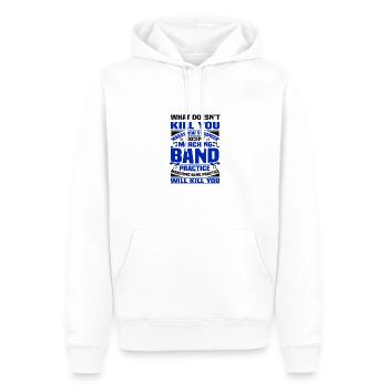 Marching Band Practice Kill You Marching Band - Sweat à capuche Premium bio Homme - blanc - Devant - Nico (187cm)