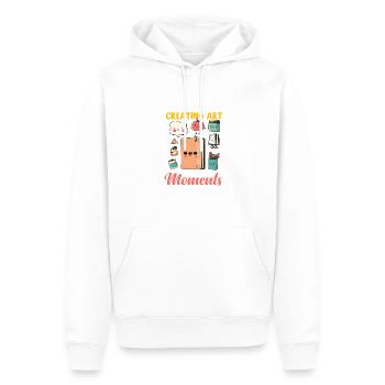 Scrapbooker Geschenke Kunst aus dem Leben schaffen - Männer Premium Bio Hoodie - Weiß - Vorne - Nico (187cm)