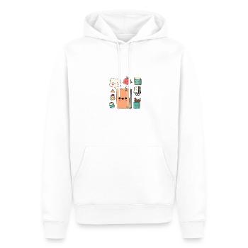 Scrapbooker Geschenk Kunst aus den Momenten des Lebens schaffen - Männer Premium Bio Hoodie - Weiß - Vorne - Nico (187cm)