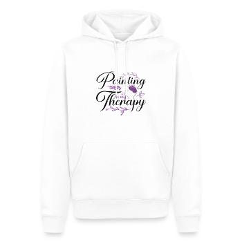 Maler Geschenk Malerei ist meine Therapie Geschenke für eine - Männer Premium Bio Hoodie - Weiß - Vorne - Nico (187cm)