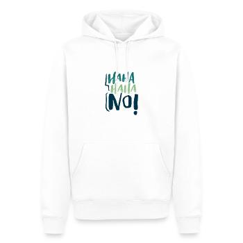 Sarcastic HaHa HaHa No Negativity Sarcasm Gifts - Men’s Premium Organic Hoodie - white - Front - Nico (187cm)