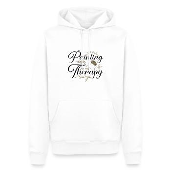 Maler Geschenke Malen ist mein Therapiegeschenk für einen - Männer Premium Bio Hoodie - Weiß - Vorne - Nico (187cm)