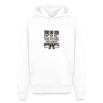 Prévisions de fin de semaine de cadeaux pour les menuisiers Menuiserie et - Sweat à capuche Premium bio Homme - blanc - Devant - Nico (187cm)