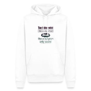 Définition de taxidermiste comme une glacière de chirurgien seulement - Sweat à capuche Premium bio Homme - blanc - Devant - Nico (187cm)