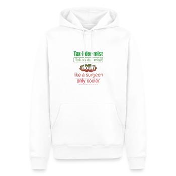 Définition de taxidermiste comme une glacière de chirurgien seulement - Sweat à capuche Premium bio Homme - blanc - Devant - Nico (187cm)