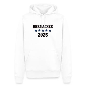 2025 Uhrmacher Beruf Uhrmacherei Job Arbeit Lehre - Männer Premium Bio Hoodie - Weiß - Vorne - Nico (187cm)