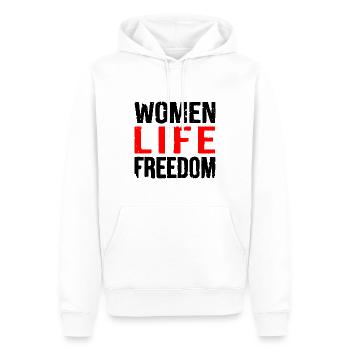 Women life freedom - Männer Premium Bio Hoodie - Weiß - Vorne - Nico (187cm)