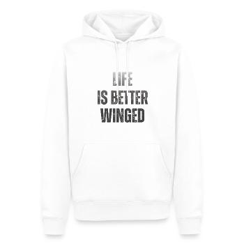 Wing Foil Wingsurf Foil Wing - Sweat à capuche Premium bio Homme - blanc - Devant - Nico (187cm)