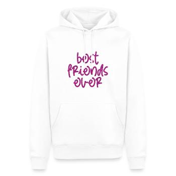 MEILLEURS AMIS DE TOUS LES TEMPS - Sweat à capuche Premium bio Homme - blanc - Devant - Nico (187cm)