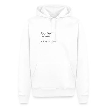 Coffee - A Magical Brew - Männer Premium Bio Hoodie - Weiß - Vorne - Nico (187cm)
