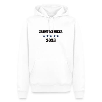 Zahntechniker 2025 Beruf Zahntechnik Lehre - Männer Premium Bio Hoodie - Weiß - Vorne - Nico (187cm)