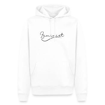 Feminist Woman Feminism Gift - Men’s Premium Organic Hoodie - white - Front - Nico (187cm)
