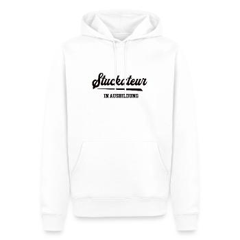 Stuckateur in Ausbildung Stukkateur Lehre Azubi - Männer Premium Bio Hoodie - Weiß - Vorne - Nico (187cm)