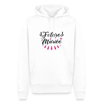 Future Mariée EVJF Enterrement de Vie de Fille - Sweat à capuche Premium bio Homme - blanc - Devant - Nico (187cm)