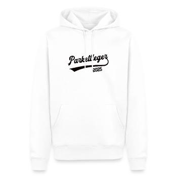 Parkettleger 2025 Beruf Parkettlegerei Bodenleger - Männer Premium Bio Hoodie - Weiß - Vorne - Nico (187cm)