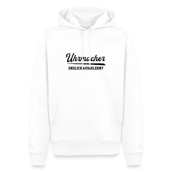 Uhrmacher Ausbildung Bestanden Azubi Uhrmacherei - Männer Premium Bio Hoodie - Weiß - Vorne - Nico (187cm)