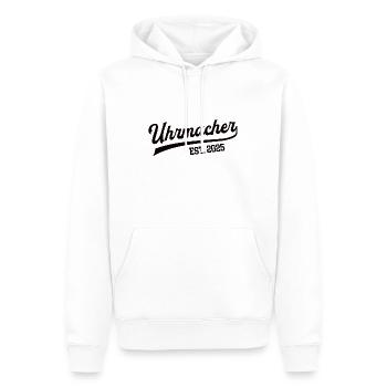 Uhrmacher 2025 Beruf Uhrmacherei Lehre Lehrling - Männer Premium Bio Hoodie - Weiß - Vorne - Nico (187cm)