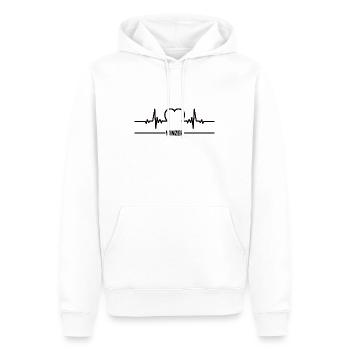 Herzschlag Winzer Herz Bester Weinbauer Winzerei - Männer Premium Bio Hoodie - Weiß - Vorne - Nico (187cm)