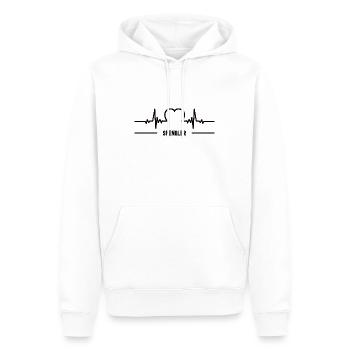 Herzschlag Spengler Herz Bester Mann Spenglerei - Männer Premium Bio Hoodie - Weiß - Vorne - Nico (187cm)