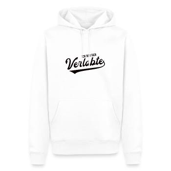 Ich Bin Der Verlobte Verlobung Hochzeitsantrag Ehe - Männer Premium Bio Hoodie - Weiß - Vorne - Nico (187cm)