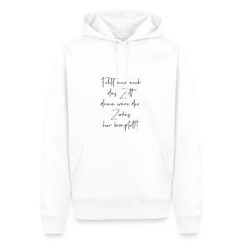 Fehlt nur noch das Zelt dann wäre der Zirkus - Männer Premium Bio Hoodie - Weiß - Vorne - Nico (187cm)