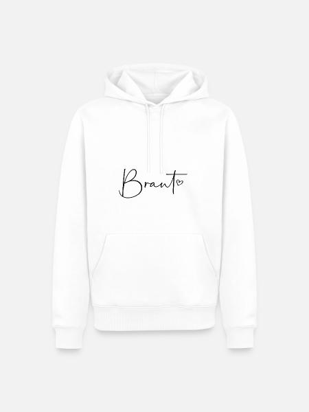 Braut Herz - Männer Premium Bio Hoodie - Weiß