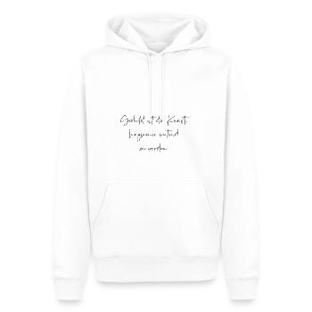 Geduld ist die Kunst langsamer wütend zu werden - Männer Premium Bio Hoodie - Weiß - Vorne - Nico (187cm)
