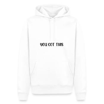 You got this - Männer Premium Bio Hoodie - Weiß - Vorne - Nico (187cm)