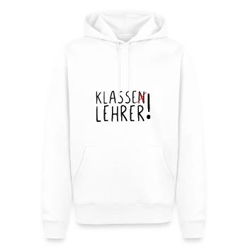 Klasse Lehrer - Männer Premium Bio Hoodie - Weiß - Vorne - Nico (187cm)