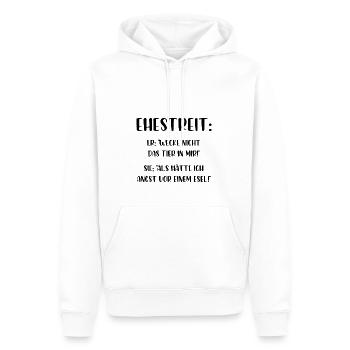 Ehestreit Wecke nicht das Tier in mir Esel - Männer Premium Bio Hoodie - Weiß - Vorne - Nico (187cm)