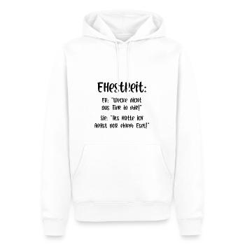 Ehestreit Wecke nicht das Tier in mir Esel - Männer Premium Bio Hoodie - Weiß - Vorne - Nico (187cm)
