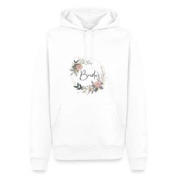 Mariée - Sweat à capuche Premium bio Homme - blanc - Devant - Nico (187cm)