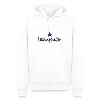 Lieblingsvetter Cousin Lieblingscousin Vetter - Männer Premium Bio Hoodie - Weiß - Vorne - Nico (187cm)