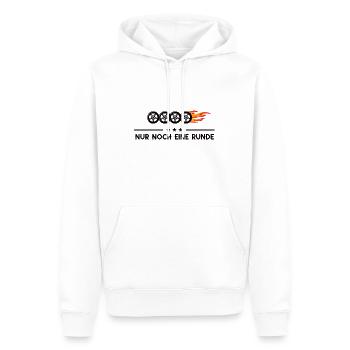 Nur Noch Eine Runde Auto Tuning KFZ Mechatroniker - Männer Premium Bio Hoodie - Weiß - Vorne - Nico (187cm)