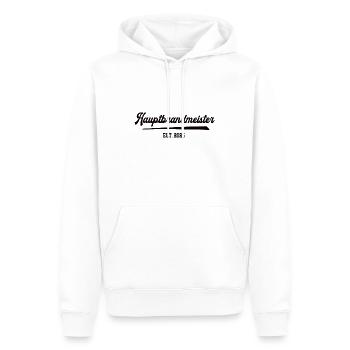 Hauptbrandmeister 2025 Brandmeister Geburtstag FFW - Männer Premium Bio Hoodie - Weiß - Vorne - Nico (187cm)