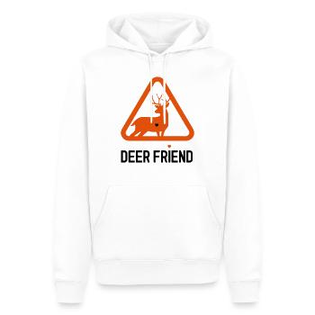 Deer friend - Männer Premium Bio Hoodie - Weiß - Vorne - Nico (187cm)