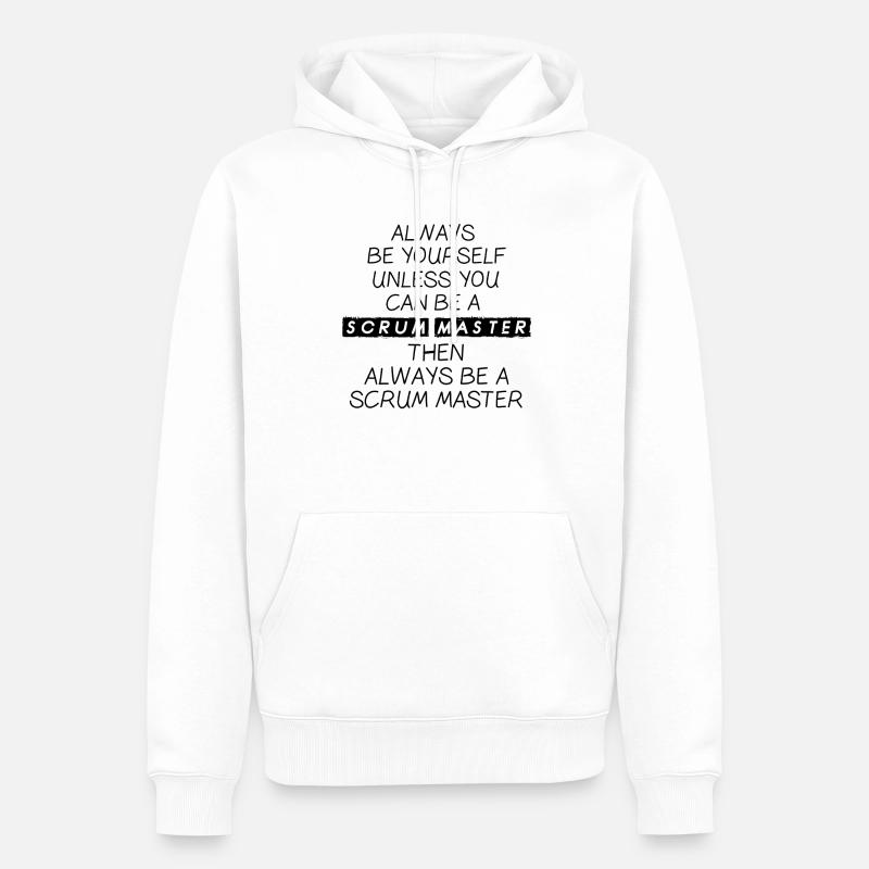 Scrum Master Agile Software Development - Men’s Premium Organic Hoodie - white