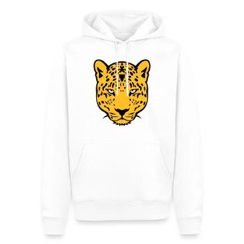 Leoparden wildes Tier 30 - Männer Premium Bio Hoodie - Weiß - Vorne - Nico (187cm)