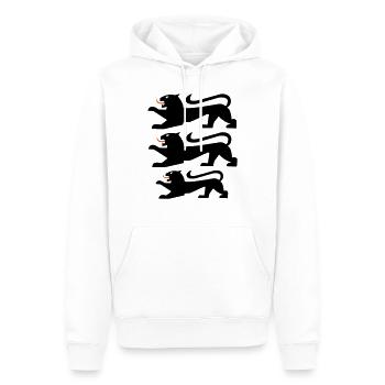 stauferlöwen - Männer Premium Bio Hoodie - Weiß - Vorne - Nico (187cm)