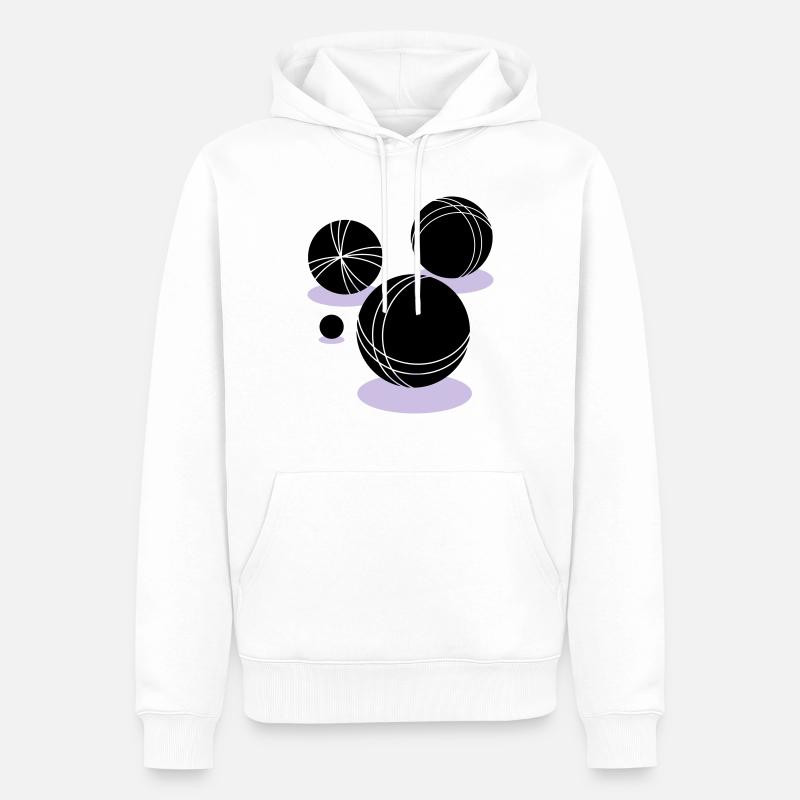boule - Männer Premium Bio Hoodie - Weiß