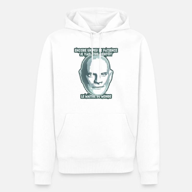 le maitre du monde - Sweat à capuche Premium bio Homme - blanc