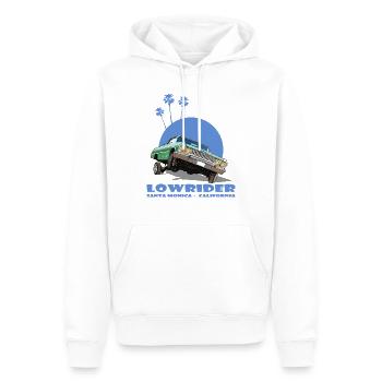 Lowrider - Männer Premium Bio Hoodie - Weiß - Vorne - Nico (187cm)