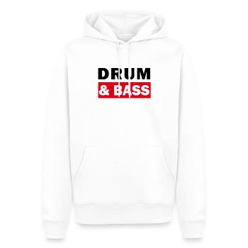 DbB Drum And Bass - Männer Premium Bio Hoodie - Weiß - Vorne - Nico (187cm)