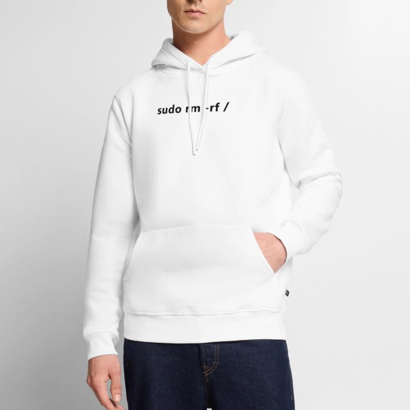 Linux Admin Programmierer sudo rm rf / Männer Premium Bio Hoodie