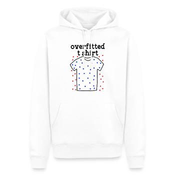 Machine Learning Overfitted T-Shirt - Männer Premium Bio Hoodie - Weiß - Vorne - Nico (187cm)