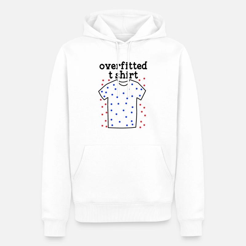 T-shirt ajusté Machine Learning - Sweat à capuche Premium bio Homme - blanc