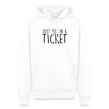 IT Support informatique Système de téléscripteur informatique - Sweat à capuche Premium bio Homme - blanc - Devant - Nico (187cm)